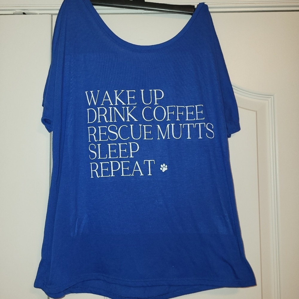 Just Mutts blue tshirt